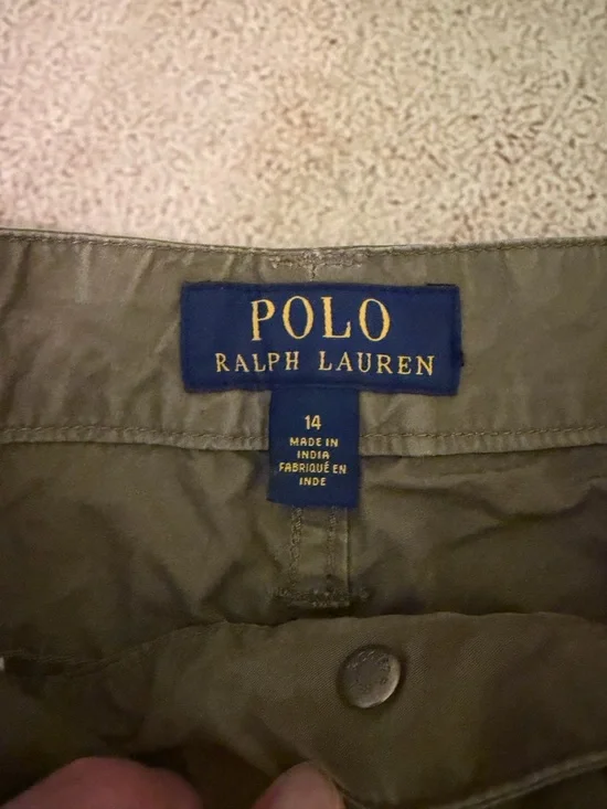 Boys Green Polo Ralph Lauren Chino Pants - Picture 2 of 6